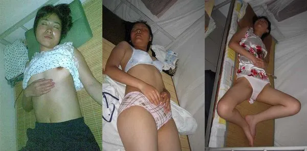 半夜跑高中女宿舍打手电筒掀女生被子扒衣服偷拍熟睡中女生的奶子和逼